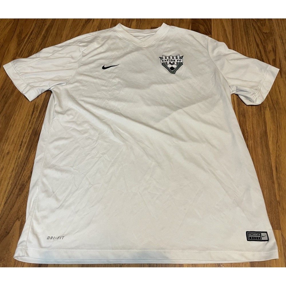 Rapids FC Jersey Mens XL White Soccer Football Nike Dri Fit Michigan 1 Shirt Top